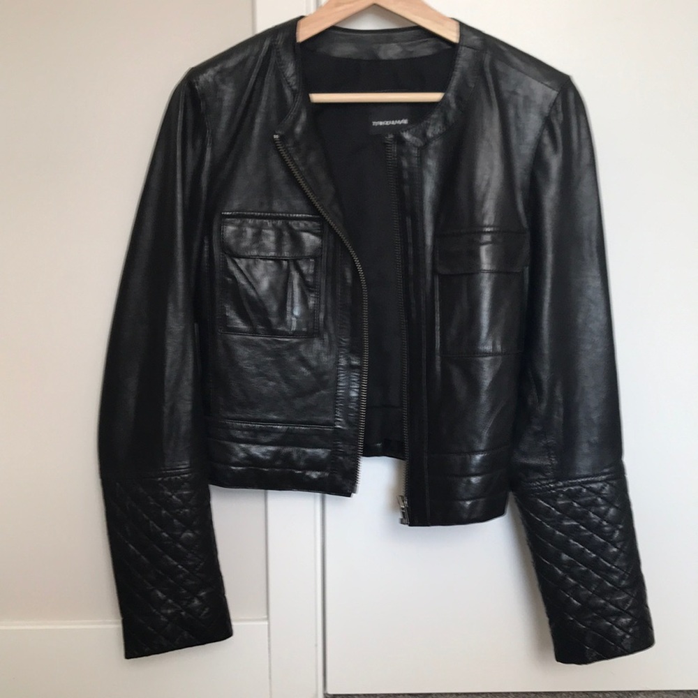 Trouve Black Leather Jacket